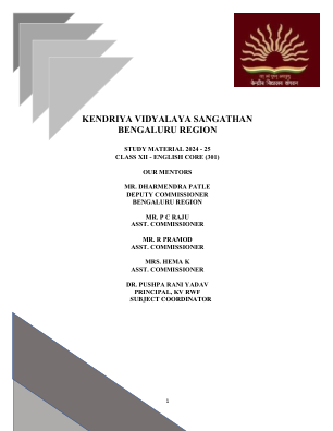 KENDRIYA VIDYALAYA SANGATHAN 班加罗尔 ...